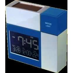 C-0466  Horloge LCD energie solaire RACOON                 (Ventes Web uniquement)