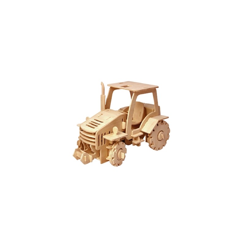 C-9916  Tracteur en bois 3D