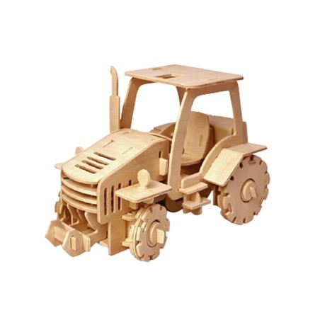 C-9916  Tracteur en bois 3D