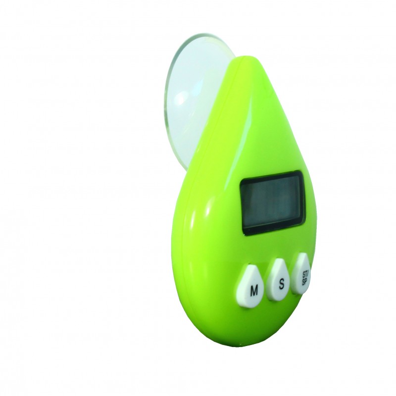 Reloj digital para baño Temporizador de ducha resistente al agua  Temporizador LCD ℃/℉ Temperatura Humedad Temporizador de cocina con soporte  para