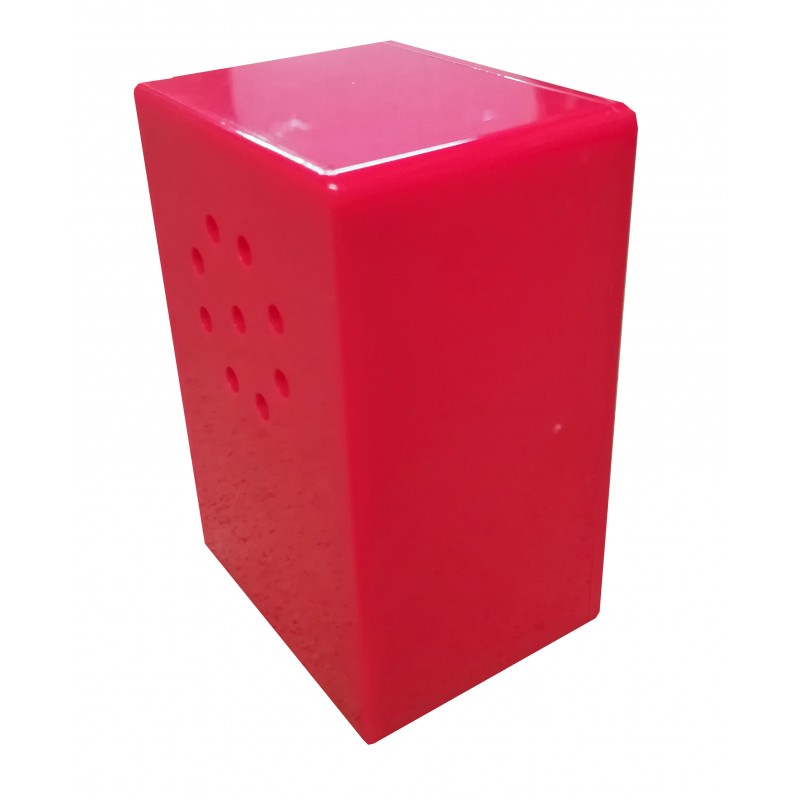 C-7503  RED PLASTIC BOX WITH VENTILATION