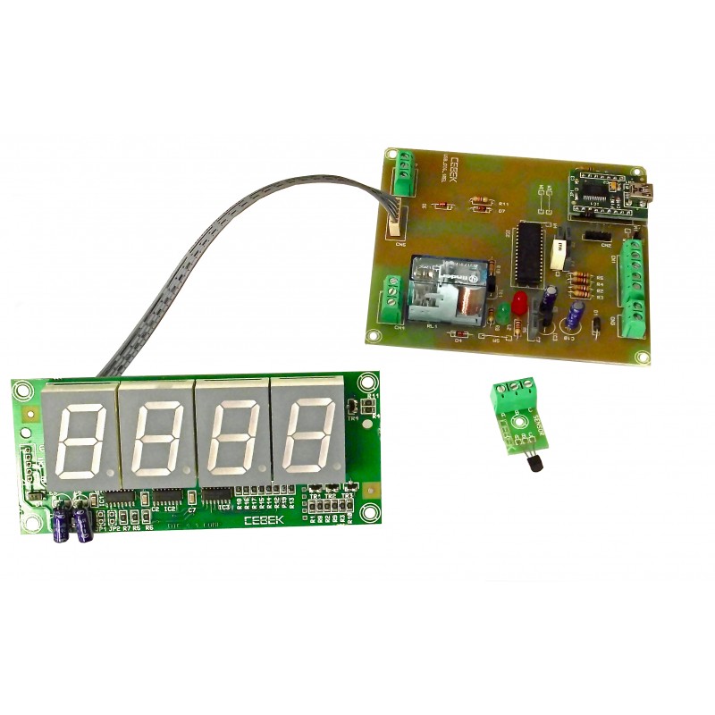 USB.I-180.1  Thermostat programmable thermomètre via USB 4 chiffres