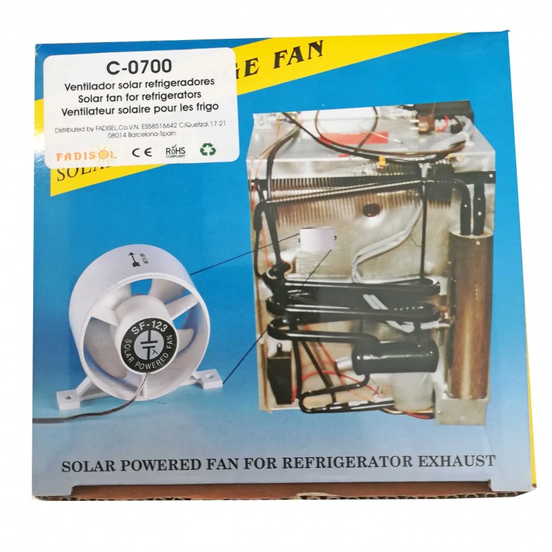 solar fridge fan