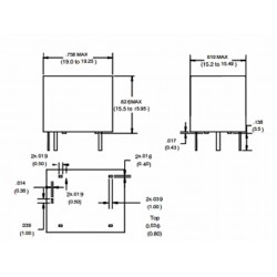 C-4015  12Vdc relay (PACK 2U.)