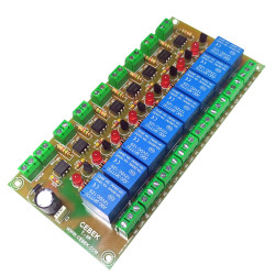 T-6 Interface 8 relays 12VDC 1 contact
