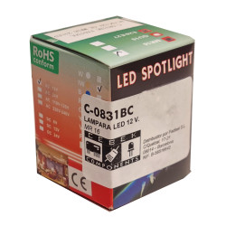 C-0831BC LED LAMPE 12V MR16 WHITE LIGHT MR16-G5,3   (Web only sales)